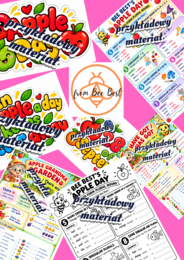 Apple Day - 28th Sep - Dzień Jabłka - activity book - handouts/printouts - gazetka ścienna - FullPack