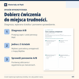 Równania: znajdź błędny krok - diagnoza i 3 ścieżki ćwiczeń | Matematyka, klasa 7
