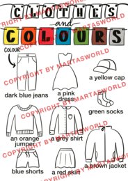 👕 CLOTHES & COLOURS 🎨 | Together 4 – Unit 2 | 13 stron | Ręcznie rysowane karty pracy | Język angielski