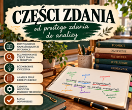 Części zdania- karta pracy