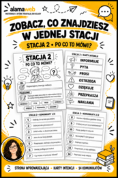 Stacje zadaniowe – komunikacja. Nadawca, odbiorca, komunikat, intencja, kontekst.