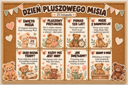 🧸 Dzień Pluszowego Misia — gazetka i dekoracje do druku