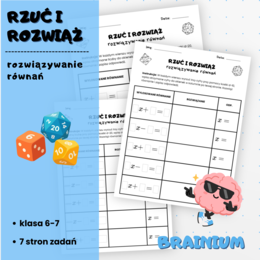 RZUĆ I ROZWIĄŻ - rozwiązywanie równań