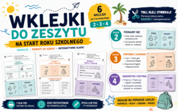 Wklejki do zeszytu - Back to School