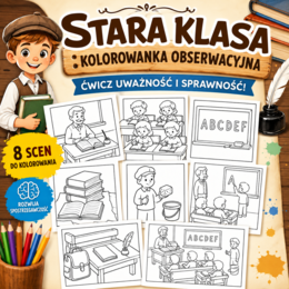 Stara klasa — kolorowanka obserwacyjna
