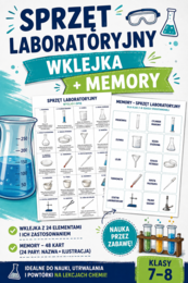 SPRZĘT LABORATORYJNY – Wklejka + MEMORY | Chemia | Klasy 7–8