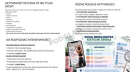Dobór programu aktywności fizycznej w oparciu o rekomendacje i rzetelne źródła informacji - prezentacja | edukacja zdrowotna