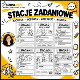 Stacje zadaniowe – komunikacja. Nadawca, odbiorca, komunikat, intencja, kontekst.