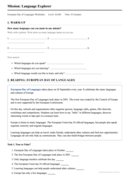 Mission: Language Explorer, na Europejski Dzień Języków