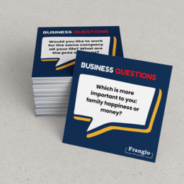 BUSINESS QUESTIONS  Karty konwersacyjne do nauki języka angielskiego - poziom B1-B2