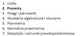 Przygotowanie do egzaminu 8-klasisty z matematyki - Dział II: Procenty