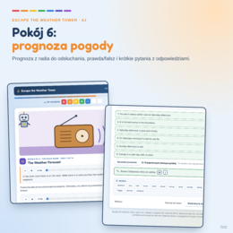 Escape the Weather Tower - escape room: pory roku, miesiące i pogoda (A1)