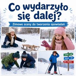 Co wydarzyło się dalej? — 24 zimowe sceny do tworzenia opowiadań