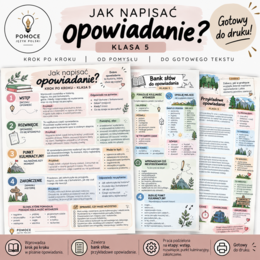 Jak napisać opowiadanie - karty pracy, pakiet