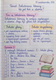 Zeszyt z języka polskiego – klasa 4 – PAŹDZIERNIK 🍂