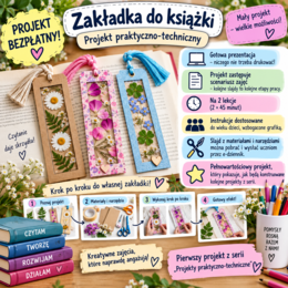 Zakładka do książki- projekt na zajęcia praktyczno- techniczne