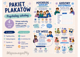 Psycholog szkolny - gazetka na drzwi