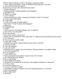 Karta pracy- Reagowanie językowe E8