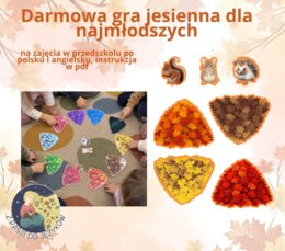 Darmowa Gra jesienna na zajęcie przedszkole i angielskiego.
