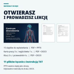 Układ nerwowy i odruchy - biologia klasa 7 | Centrum dowodzenia, lekcja na 45 minut