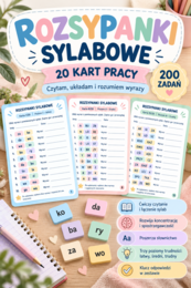 Rozsypanki sylabowe – 20 kart pracy