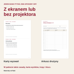 11 listopada - MISJA NIEPODLEGŁA, teleturniej i quiz klasowy, klasy 4-8, PPTX + PDF