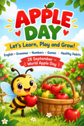 Apple Day - 28th Sep - Dzień Jabłka - activity book - handouts/printouts - gazetka ścienna - FullPack