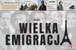Wielka emigracja - prezentacja historia klasa 7