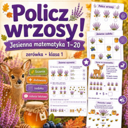 Policz wrzosy! Jesienna matematyka 1–20