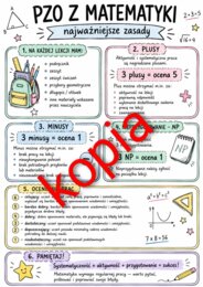 PZO matematyka szkoła podstawowa, wersja 3 pllusów , 3 minusów