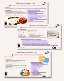 Autumn & Halloween Vibes prezentacja klasy 6-8
