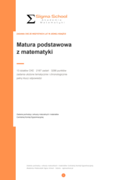 Matura podstawowa z matematyki – zadania CKE ze wszystkich lat w jednej książce