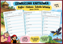 "KAJKO I KOKOSZ. SZKOŁA LATANIA" - odwrócona kartkówka - 2 grupy - klucz odpowiedzi