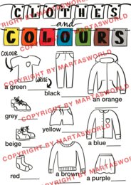 👕 CLOTHES & COLOURS 🎨 | Together 4 – Unit 2 | 13 stron | Ręcznie rysowane karty pracy | Język angielski
