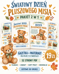 🧸 ŚWIATOWY DZIEŃ PLUSZOWEGO MISIA – PAKIET 2 W 1 🧸