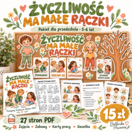 💛 NOWOŚĆ DLA PRZEDSZKOLI! 💛 „Życzliwość ma małe rączki”
