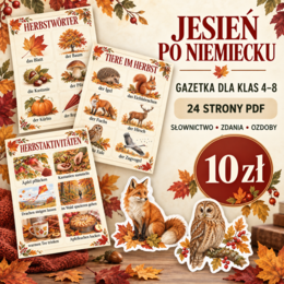 🍂 JESIEŃ PO NIEMIECKU – gazetka dla klas 4–8 🇩🇪 Herbst