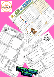 lapbooki - a,an,0 article / to be / have got, has hot  - printouts,  handouts