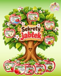 🍎 SEKRETY JABŁEK – ciekawostki, które zaciekawią małych odkrywców! 🍎