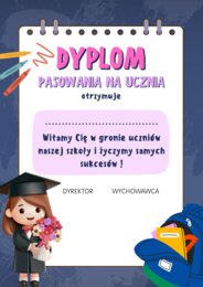 Dyplom - pasowanie na ucznia