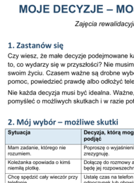 Moje decyzje - moja przyszłość