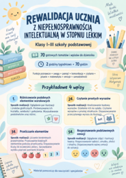 Rewalidacja ucznia z niepełnosprawnością intelektualną w stopniu lekkim •kl. 1-3• wpisy do dziennika