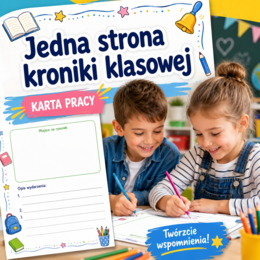 Jedna strona kroniki klasowej