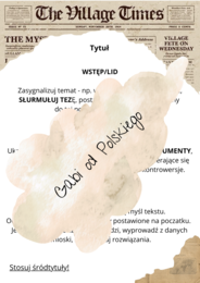 Artykuł - notatka dla ucznia