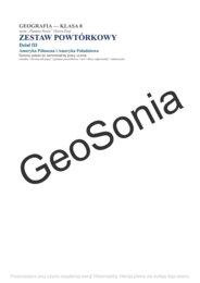 GEOGRAFIA KLASA 8 – Zestaw Powtórkowy: Dział III – Ameryka Północna i Ameryka Południowa (Planeta Nowa)