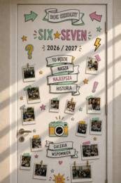 Dekoracja Gazetka Klasowa szkolna – Six Seven – Galeria Wspomnień 2026/2027