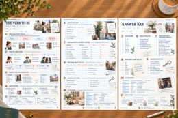 The Verb To Be – am, is, are | Karta pracy A1 z ćwiczeniami