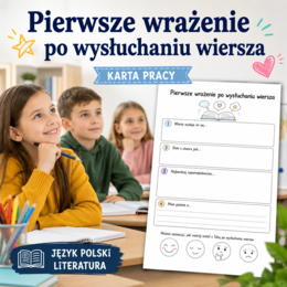 Pierwsze wrażenie po wysłuchaniu wiersza