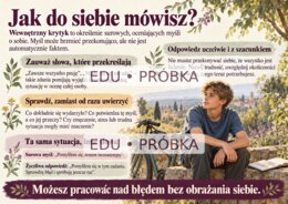 SAMOOCENA - Czyją opinią mierzysz swoją wartość?  Gazetka edukacyjna: 21 ilustrowanych plansz A4 w poziomie.