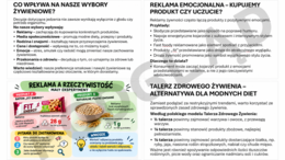 Reklamy i trendy żywieniowe–ich wpływ na wybory dietetyczne, zdrowie i środowisko - prezentacja | edukacja zdrowotna